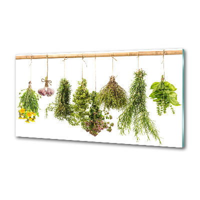 Crédence en verre Herbes sur une ficelle