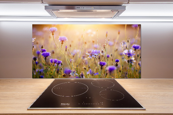 Crédence en verre avec motif Fleurs des champs