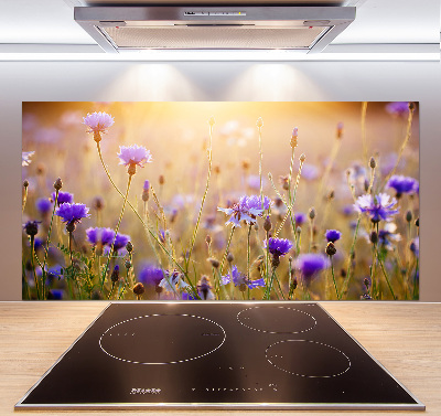 Crédence en verre avec motif Fleurs des champs