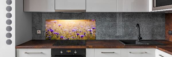 Crédence en verre avec motif Fleurs des champs