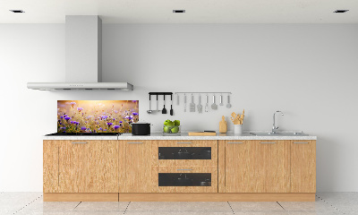 Crédence en verre avec motif Fleurs des champs