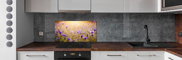 Crédence en verre avec motif Fleurs des champs