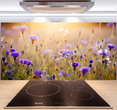 Crédence en verre avec motif Fleurs des champs
