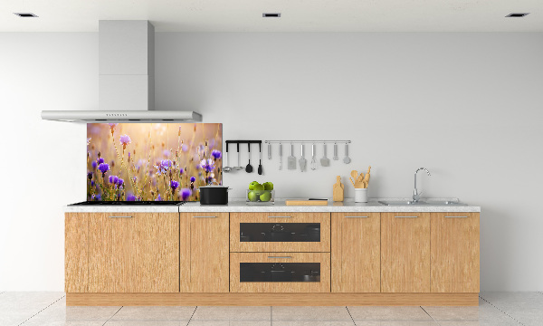 Crédence en verre avec motif Fleurs des champs