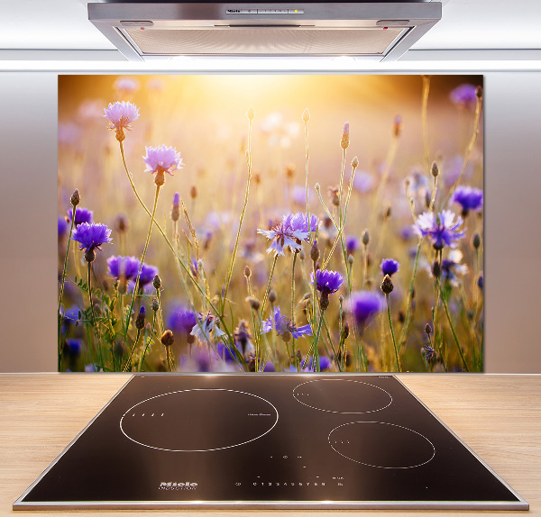 Crédence en verre avec motif Fleurs des champs