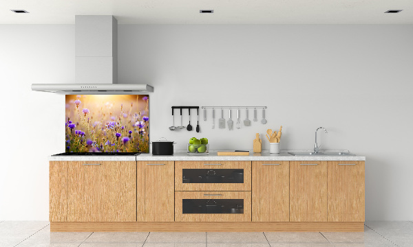Crédence en verre avec motif Fleurs des champs