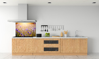 Crédence en verre avec motif Fleurs des champs