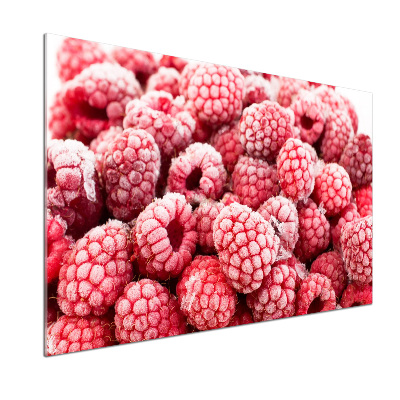 Panneau crédence cuisine Framboises gelées