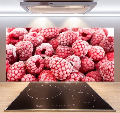 Panneau crédence cuisine Framboises gelées