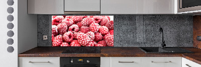 Panneau crédence cuisine Framboises gelées