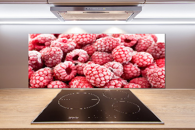 Panneau crédence cuisine Framboises gelées