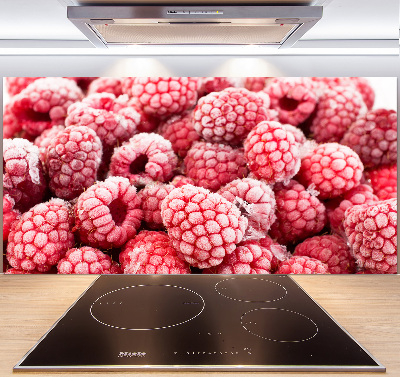 Panneau crédence cuisine Framboises gelées