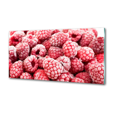 Panneau crédence cuisine Framboises gelées