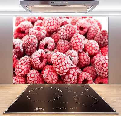 Panneau crédence cuisine Framboises gelées