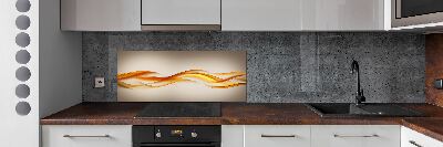 Panneau pour cuisine Vagues abstraites