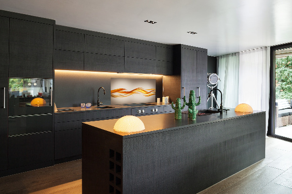 Panneau pour cuisine Vagues abstraites