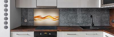 Panneau pour cuisine Vagues abstraites