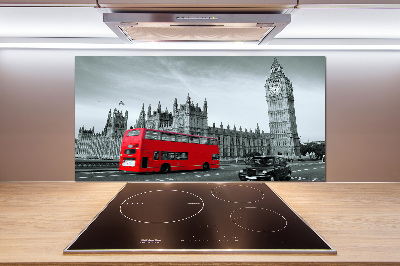 Panneau crédence cuisine Londres en bus