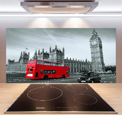 Panneau crédence cuisine Londres en bus