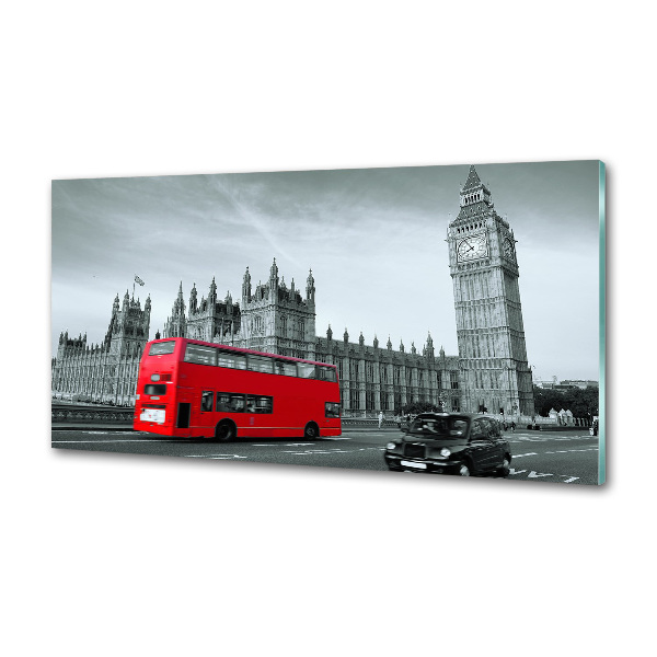 Panneau crédence cuisine Londres en bus