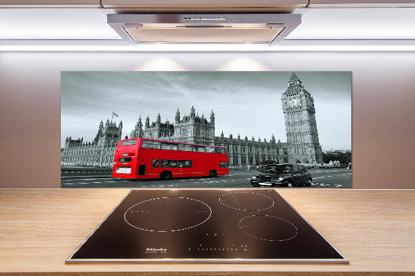 Panneau crédence cuisine Londres en bus