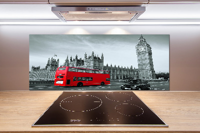 Panneau crédence cuisine Londres en bus