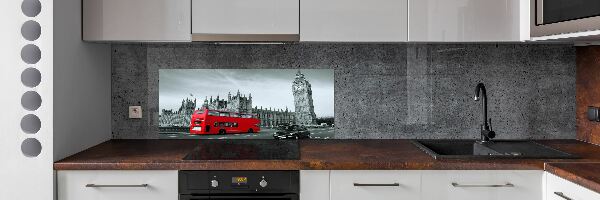 Panneau crédence cuisine Londres en bus