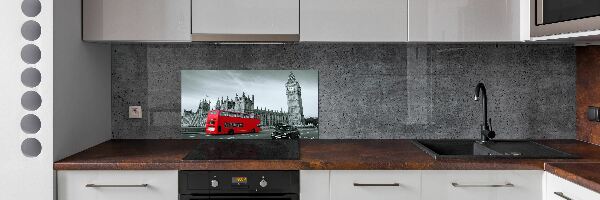 Panneau crédence cuisine Londres en bus