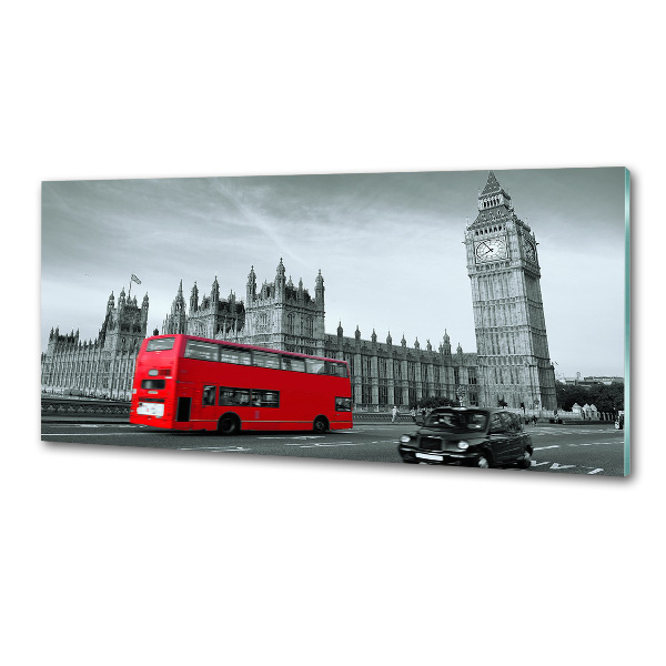 Panneau crédence cuisine Londres en bus