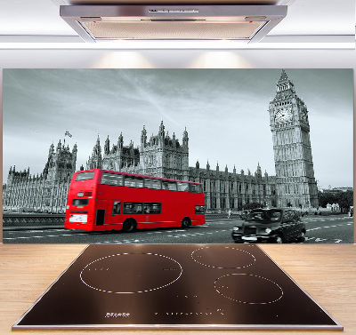 Panneau crédence cuisine Londres en bus
