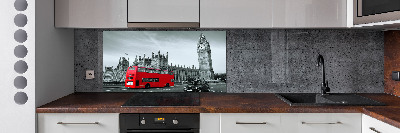 Panneau crédence cuisine Londres en bus