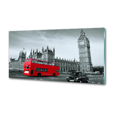 Panneau crédence cuisine Londres en bus