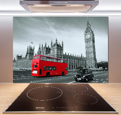 Panneau crédence cuisine Londres en bus