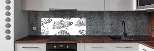 Verre pour crédence Ginkgo