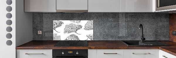 Verre pour crédence Ginkgo