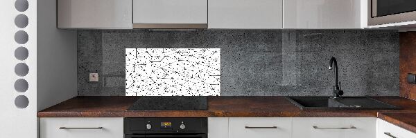 Panneau crédence cuisine Lignes et cercles