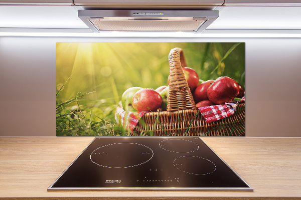 Panneau pour cuisine Pommes dans un panier