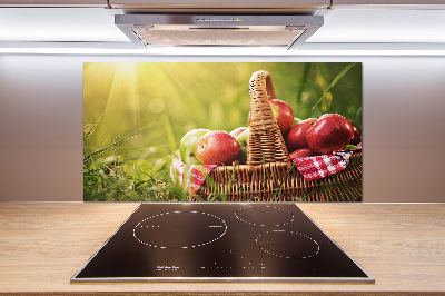 Panneau pour cuisine Pommes dans un panier