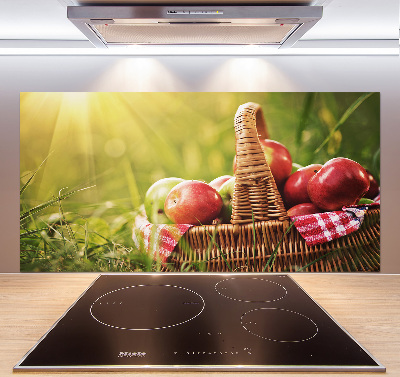 Panneau pour cuisine Pommes dans un panier