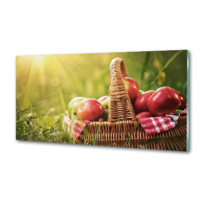 Panneau pour cuisine Pommes dans un panier