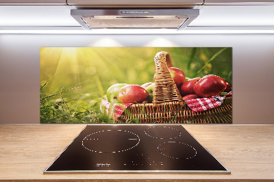 Panneau pour cuisine Pommes dans un panier