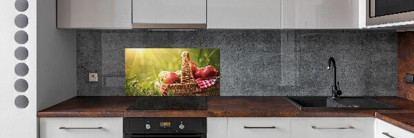 Panneau pour cuisine Pommes dans un panier