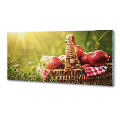 Panneau pour cuisine Pommes dans un panier