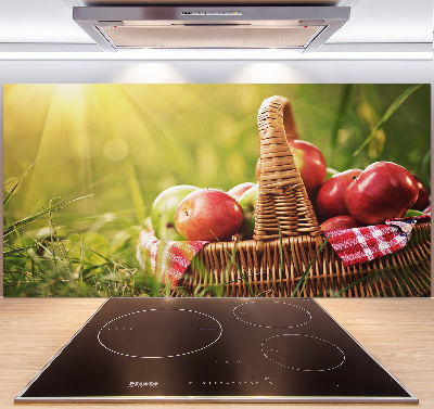 Panneau pour cuisine Pommes dans un panier