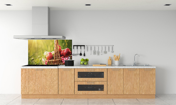 Panneau pour cuisine Pommes dans un panier