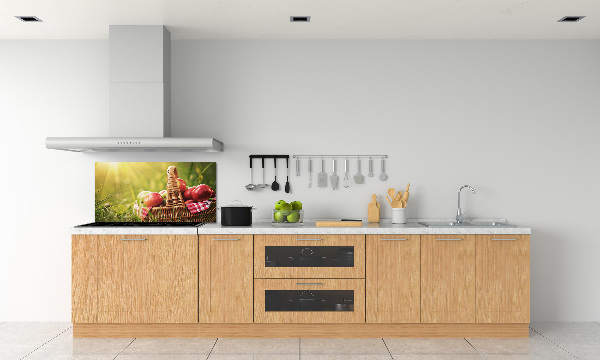 Panneau pour cuisine Pommes dans un panier