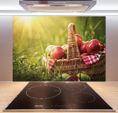 Panneau pour cuisine Pommes dans un panier
