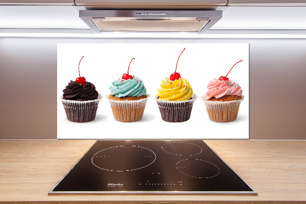 Crédence en verre avec motif Cupcakes