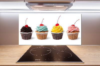 Crédence en verre avec motif Cupcakes