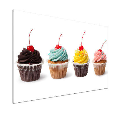Crédence en verre avec motif Cupcakes